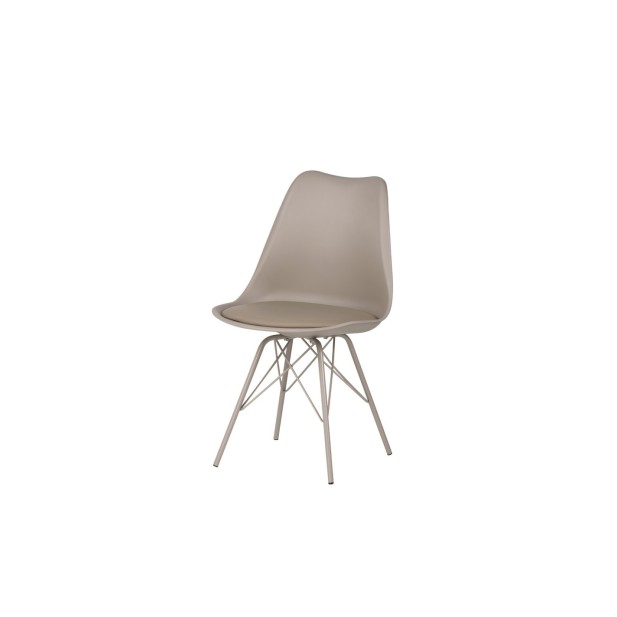 Silla KÅRE, Plástico / Metal / Beige