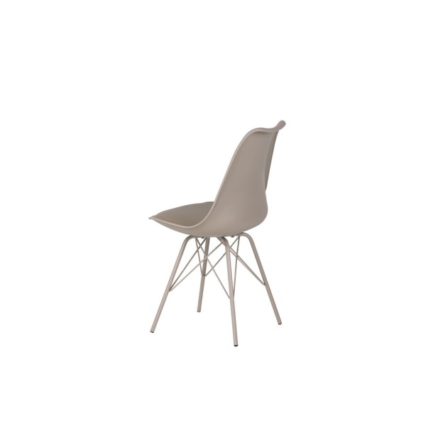 Silla KÅRE, Plástico / Metal / Beige