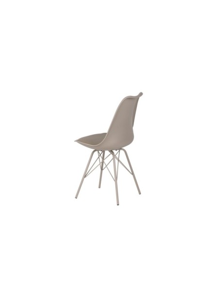 Silla KÅRE, Plástico / Metal / Beige