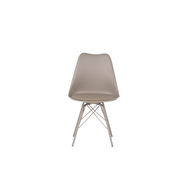 Silla KÅRE, Plástico / Metal / Beige