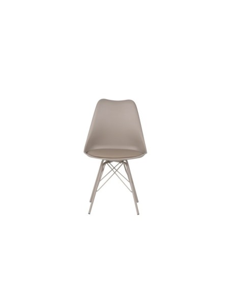 Silla KÅRE, Plástico / Metal / Beige