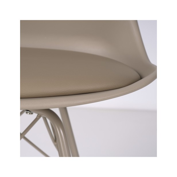 Silla KÅRE, Plástico / Metal / Beige
