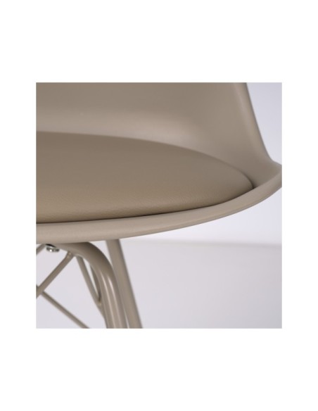 Silla KÅRE, Plástico / Metal / Beige