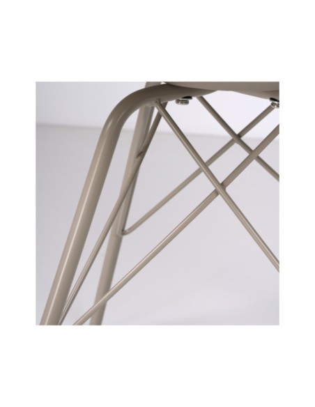 Silla KÅRE, Plástico / Metal / Beige