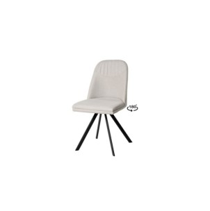 Silla WAYDE, Metal / Poliester / Beige