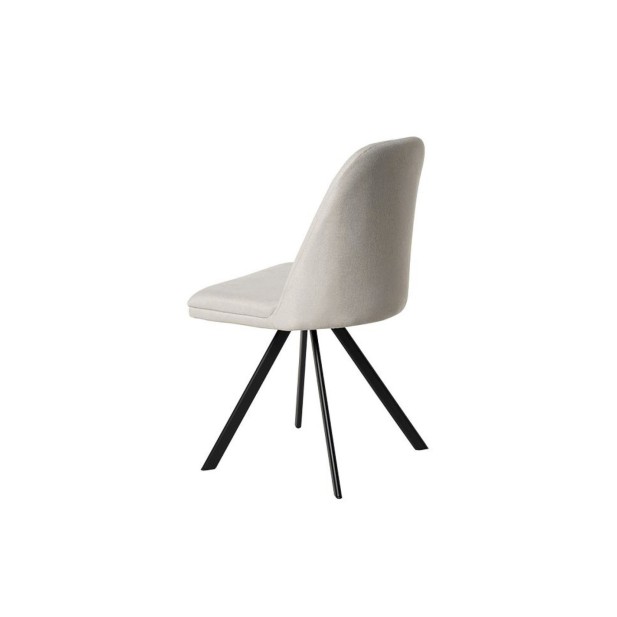 Silla WAYDE, Metal / Poliester / Beige