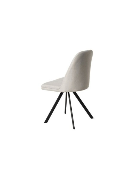 Silla WAYDE, Metal / Poliester / Beige