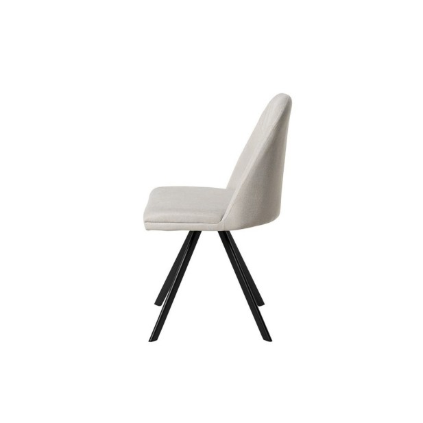 Silla WAYDE, Metal / Poliester / Beige