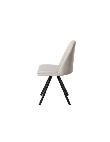 Silla WAYDE, Metal / Poliester / Beige