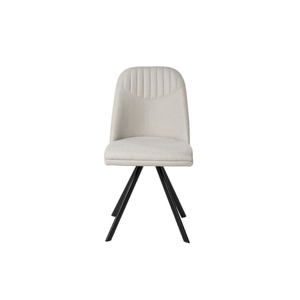 Silla WAYDE, Metal / Poliester / Beige