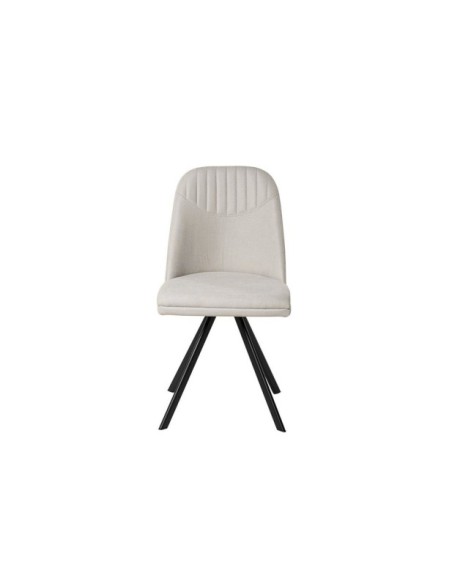Silla WAYDE, Metal / Poliester / Beige