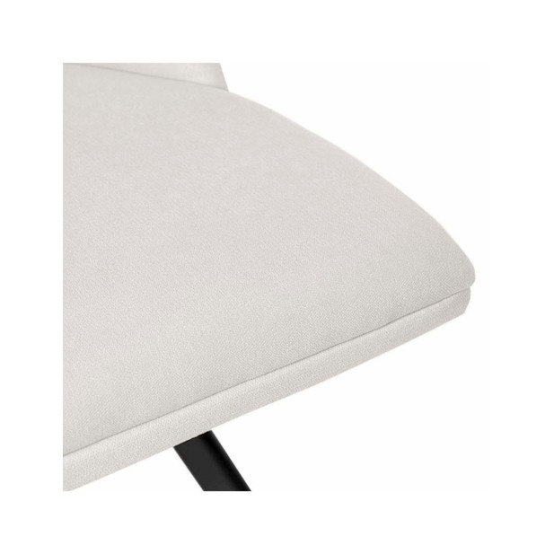 Silla WAYDE, Metal / Poliester / Beige