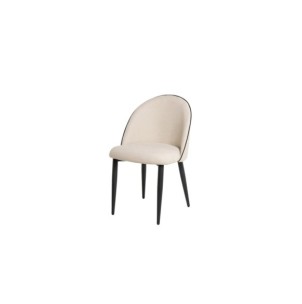 Silla STELLAR, Textil / Contrachapado / Metal / Beige