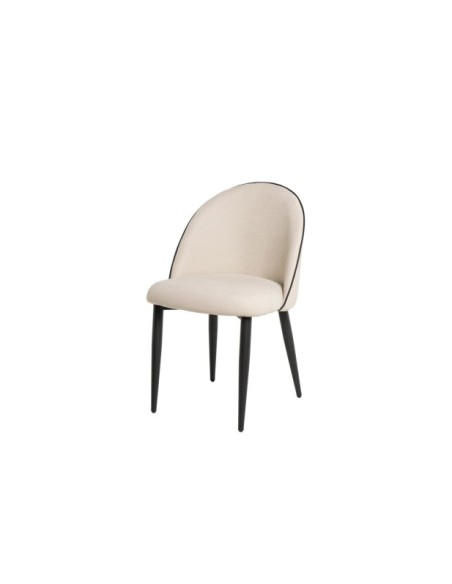 Silla STELLAR, Textil / Contrachapado / Metal / Beige