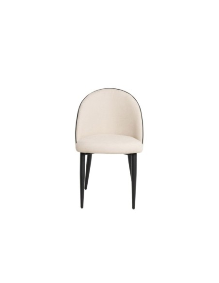 Silla STELLAR, Textil / Contrachapado / Metal / Beige