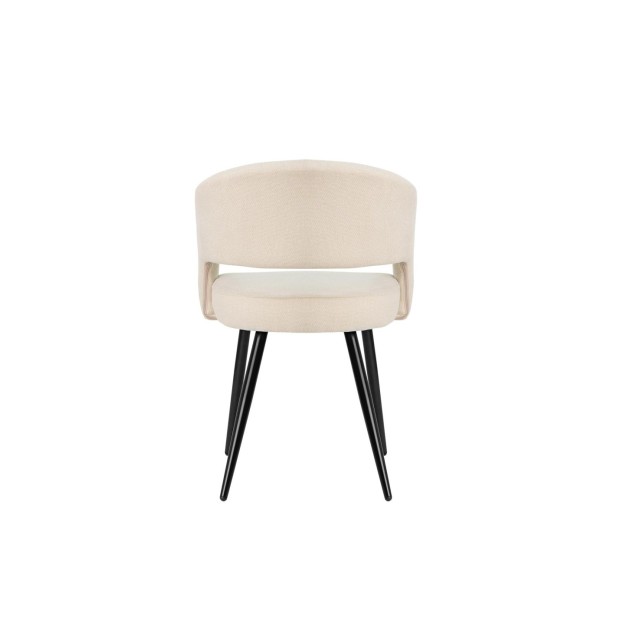 Silla KRISTIN, Textil / Metal / Beige