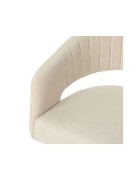 Silla KRISTIN, Textil / Metal / Beige