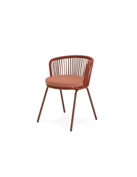 Silla Exterior URSA, Textil / Acero / Cuerda / Terracota