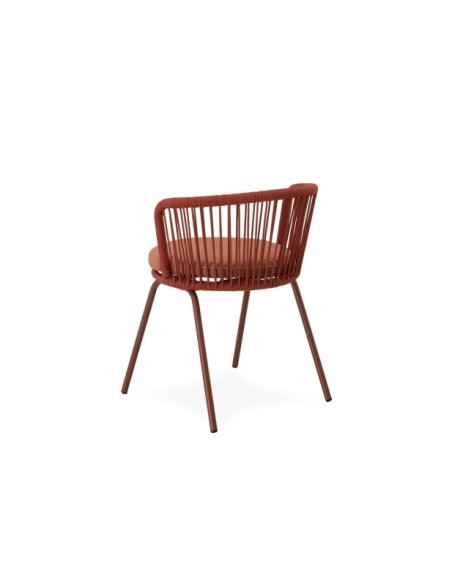 Silla Exterior URSA, Textil / Acero / Cuerda / Terracota