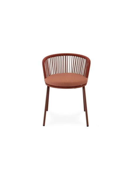 Silla Exterior URSA, Textil / Acero / Cuerda / Terracota