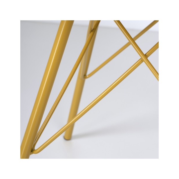 Silla GERRIE, Plástico / Metal / Mostaza