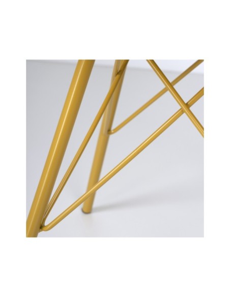 Silla GERRIE, Plástico / Metal / Mostaza