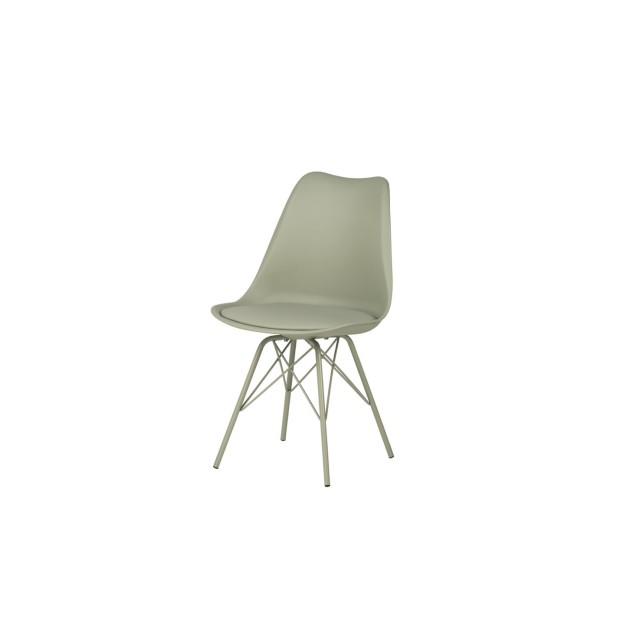 Silla GERRIE, Plástico / Metal / Menta