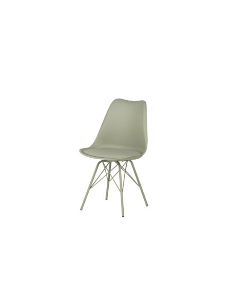 Silla GERRIE, Plástico / Metal / Menta