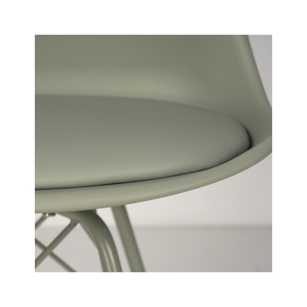Silla GERRIE, Plástico / Metal / Menta