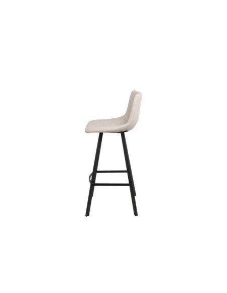 Taburete Alto ASTRO 78 cm, Textil / Metal / Beige
