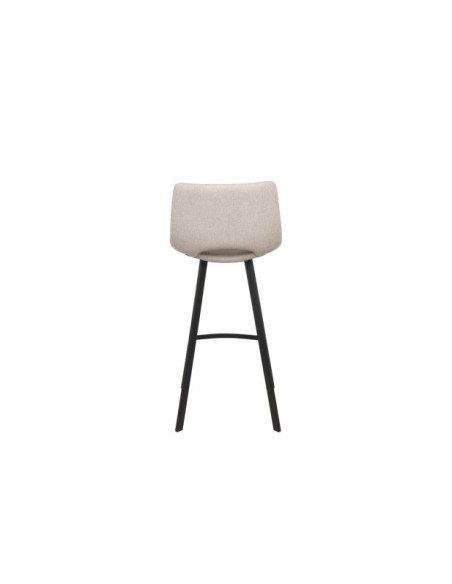 Taburete Alto ASTRO 78 cm, Textil / Metal / Beige