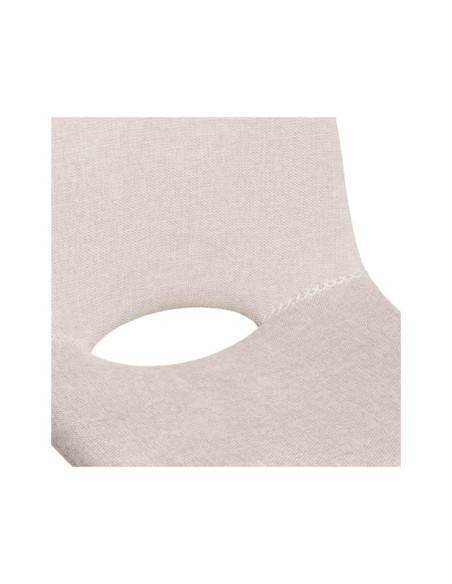 Taburete Alto ASTRO 78 cm, Textil / Metal / Beige