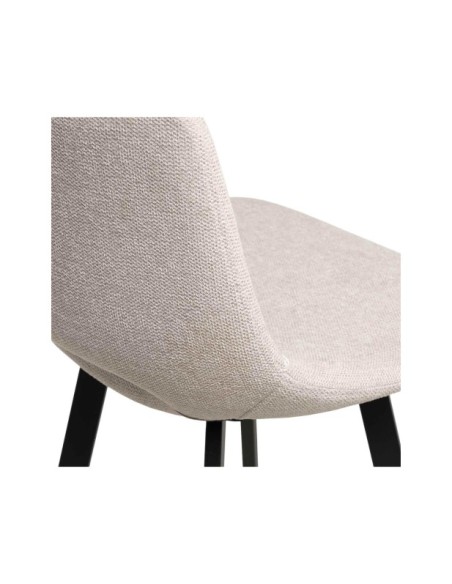 Taburete Alto ASTRO 78 cm, Textil / Metal / Beige