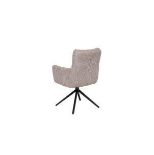 Silla Giratoria IVAR, Textil / Metal / Taupe 2