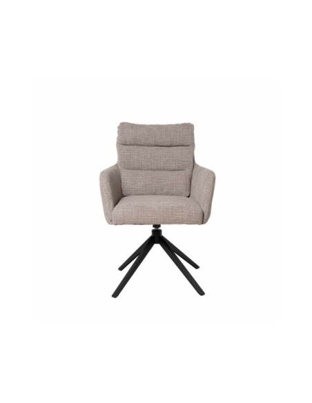Silla Giratoria IVAR, Textil / Metal / Taupe