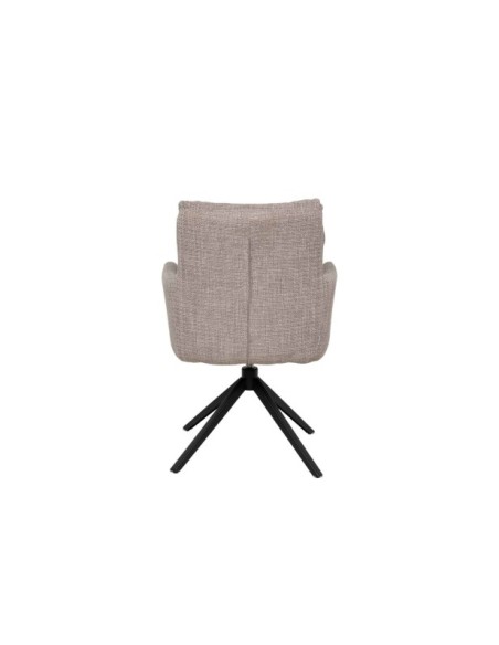 Silla Giratoria IVAR, Textil / Metal / Taupe