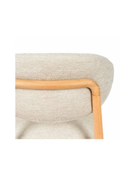 Silla WILLA, Textil / Roble / Beige