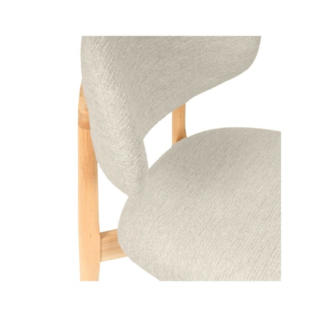 Silla WILLA, Textil / Roble / Beige