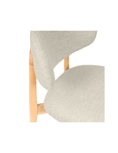 Silla WILLA, Textil / Roble / Beige