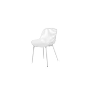 Silla ROLF, Plástico / Metal / Blanco