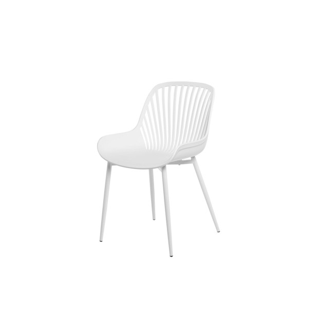 Silla ROLF, Plástico / Metal / Blanco