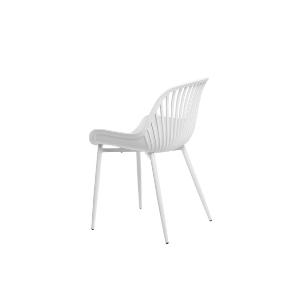 Silla ROLF, Plástico / Metal / Blanco