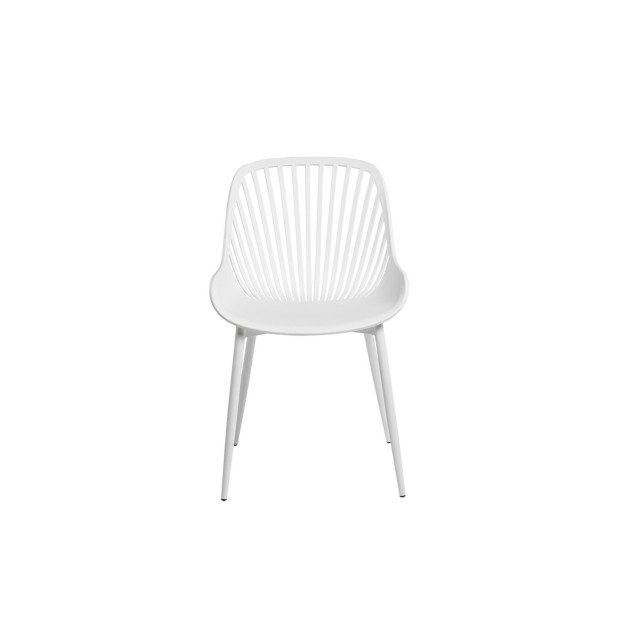 Silla ROLF, Plástico / Metal / Blanco
