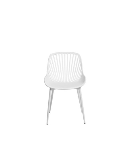 Silla ROLF, Plástico / Metal / Blanco