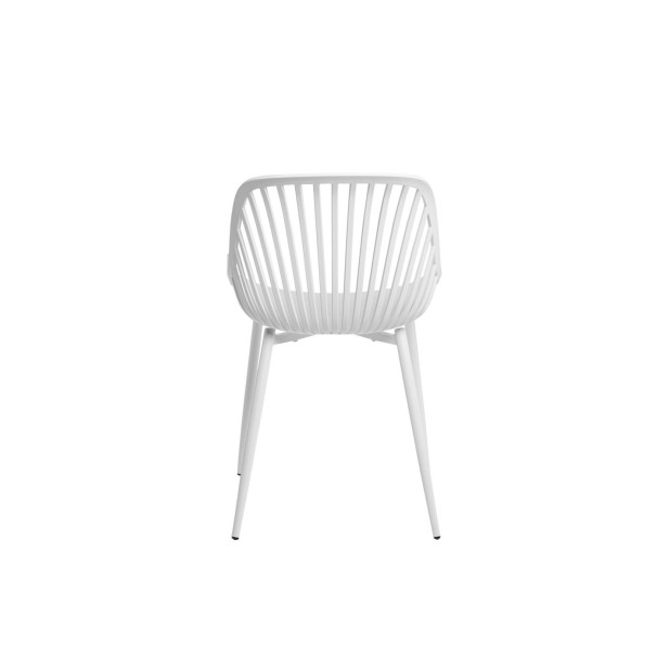 Silla ROLF, Plástico / Metal / Blanco