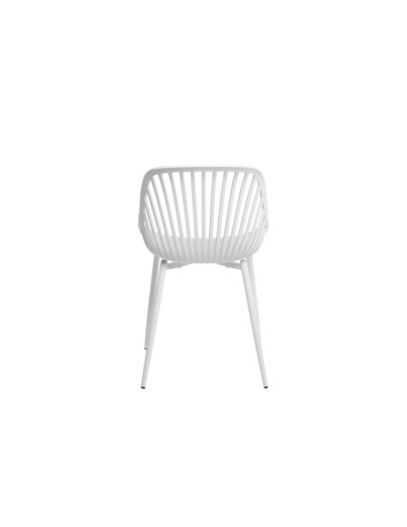 Silla ROLF, Plástico / Metal / Blanco