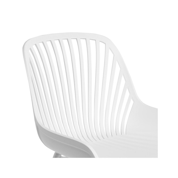 Silla ROLF, Plástico / Metal / Blanco
