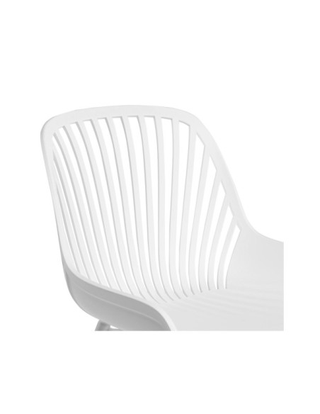Silla ROLF, Plástico / Metal / Blanco