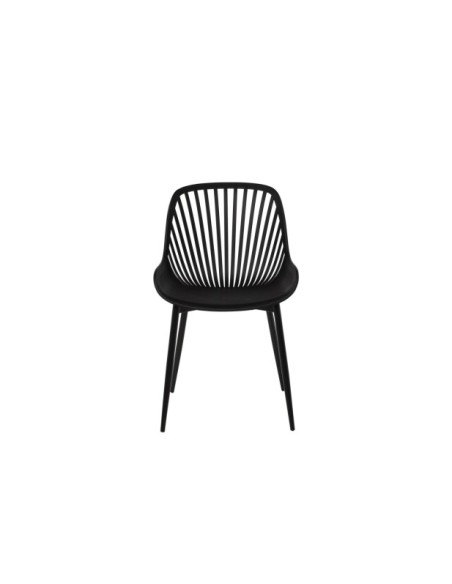Silla ROLF, Plástico / Metal / Negro