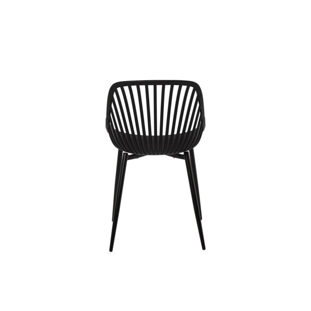 Silla ROLF, Plástico / Metal / Negro